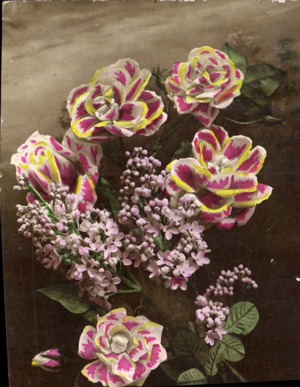 CPA Fantaisie Fleurs