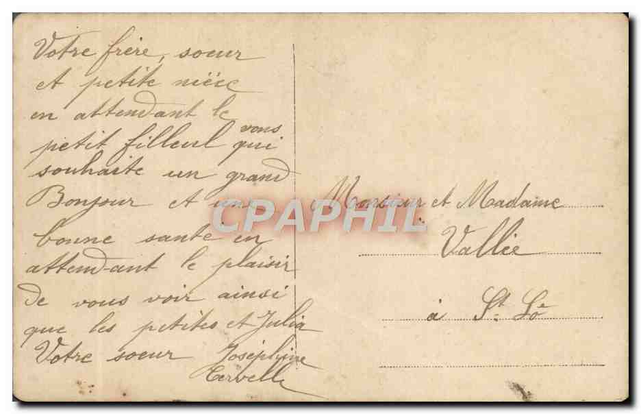 CPA Fantaisie Femme Paysanne — Verso