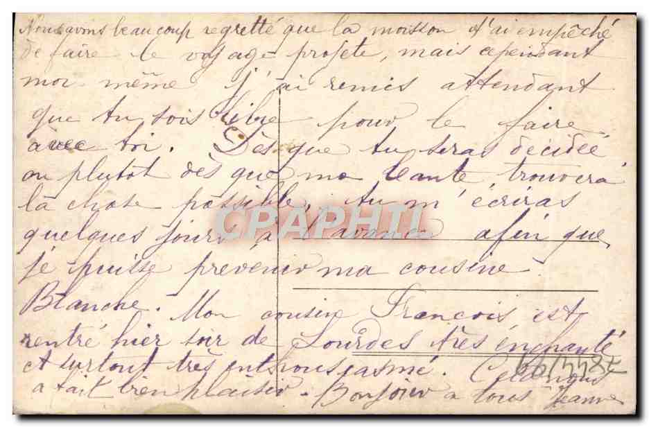 CPA Fantaisie Salon 1910 Lapeyre En Patrouille Dragon Militaria  — Verso