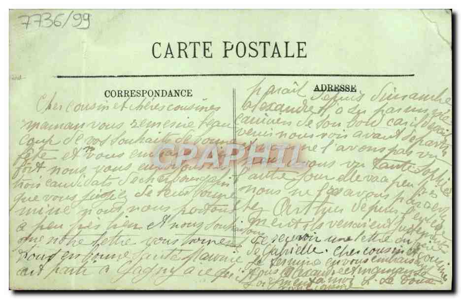 CPA Brelan de candidats M Mahieu  — Rückseite