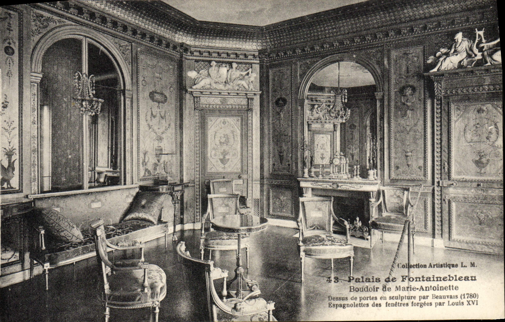 Palacio de Fontainebleau — Salón de Marie-Antoinette (1780) — Colección Artística L. M.