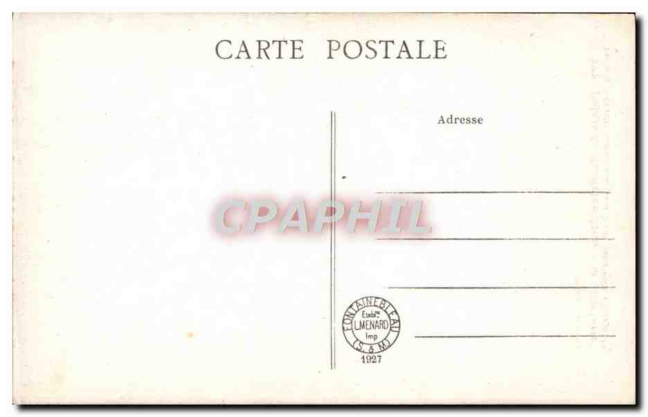 Palais de Fontainebleau — La Porte Dorée — Collection Artistique L N°173 — Verso
