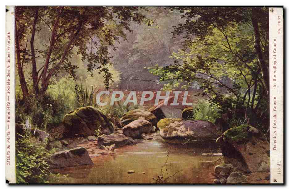 CPA Paris Salon Rene His Dans la vallee du Cousin