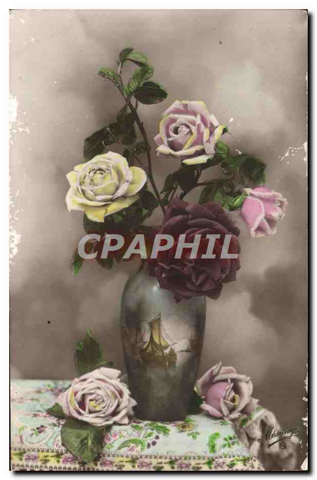 CPA Fantaisie Fleurs 