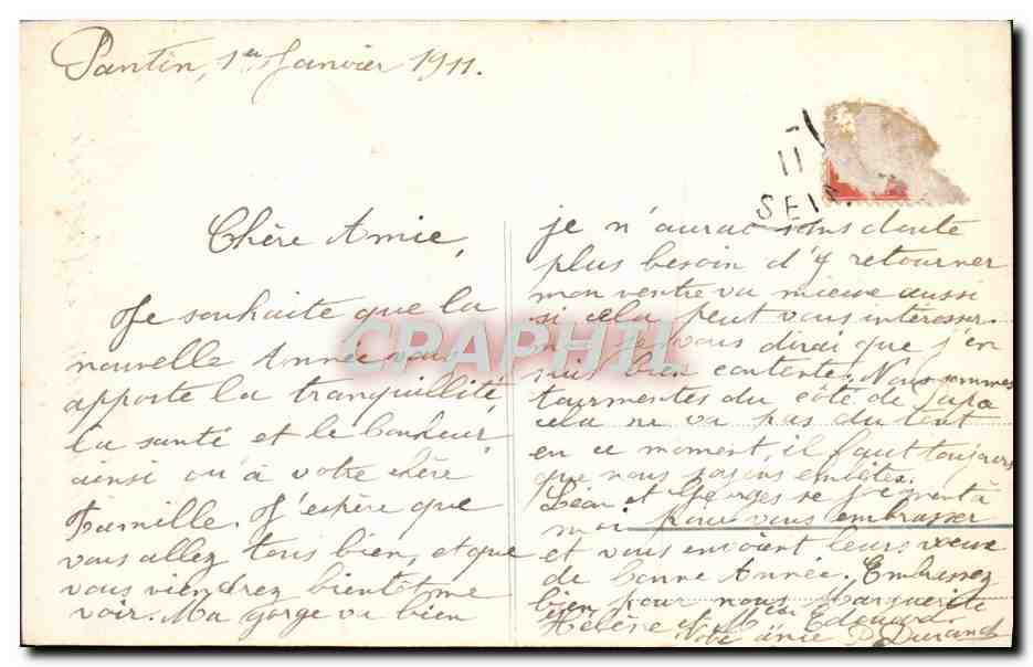 CPA Fantaisie Enfant — Verso