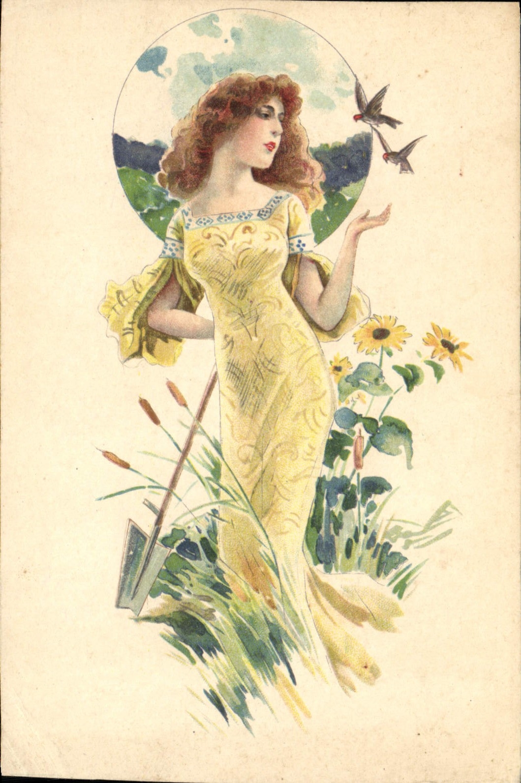 CPA Fantaisie Femme