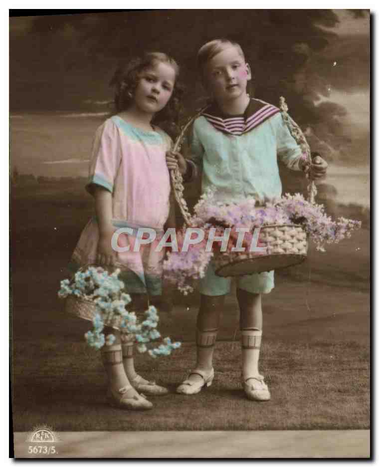 CPA Fantaisie Enfants Bonne Annee