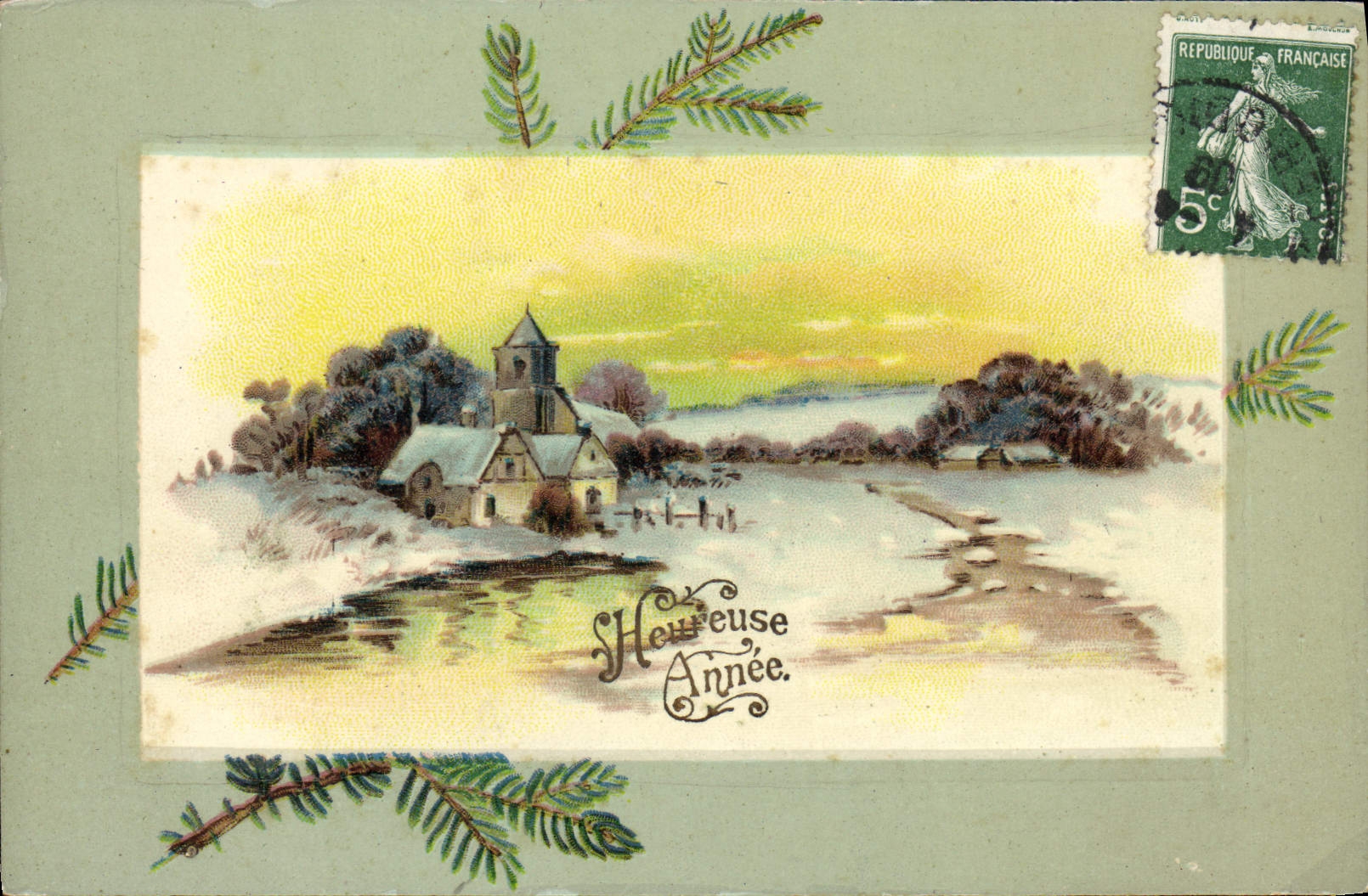 CPA Fantaisie Bonne annee