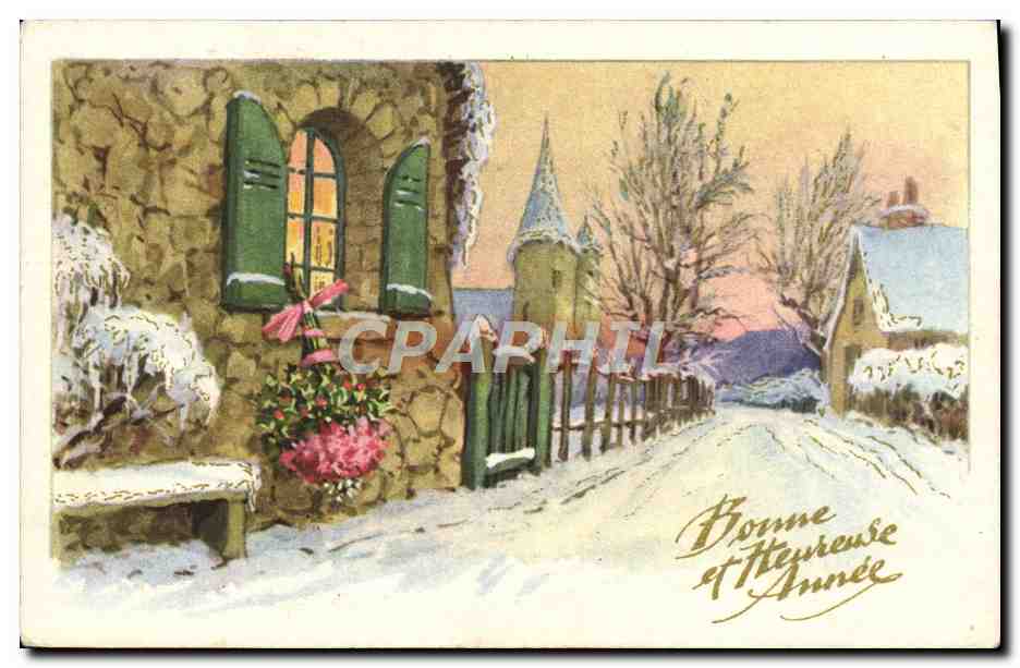 CPA Fantaisie Bonne annee