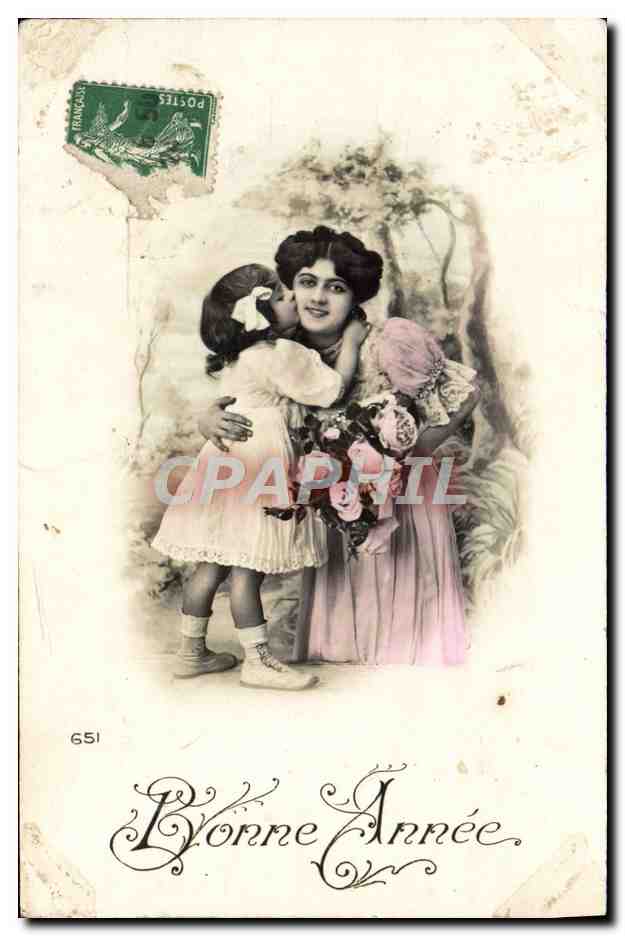 CPA Fantaisie Femme Enfant