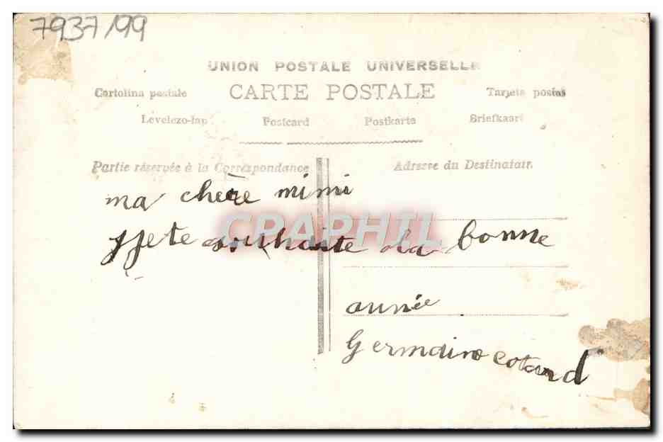 CPA Fantaisie Femme Enfant — Rückseite