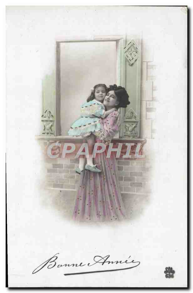 CPA Fantaisie Femme Enfant