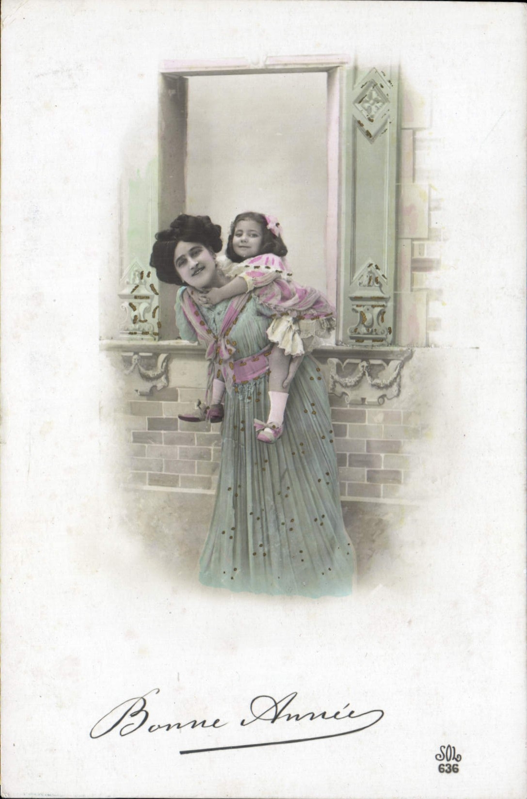 CPA Fantaisie Femme Enfant