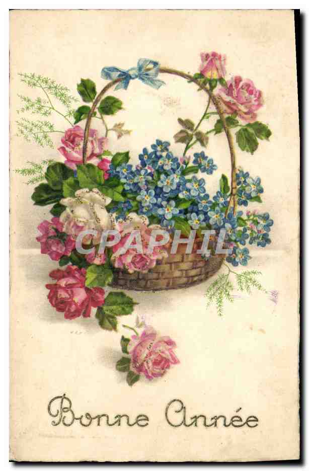 CPA Fantaisie Fleurs