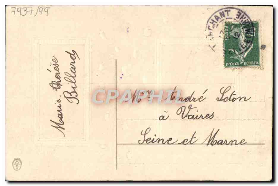 CPA Fantaisie Bonne annee — Rückseite