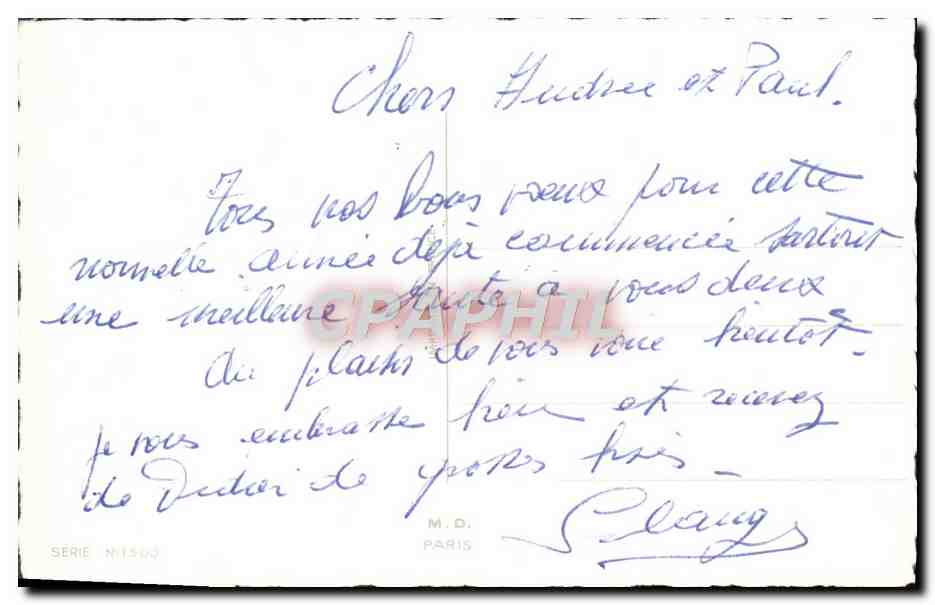 CPA Fantaisie Bonne annee — Rückseite