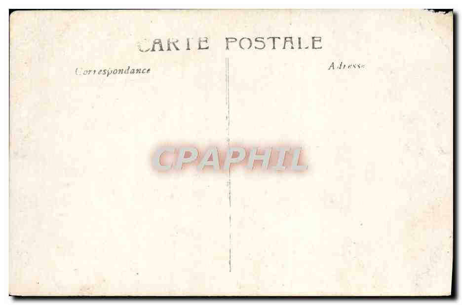 CARTE PHOTO Homme dans un jardin — Verso