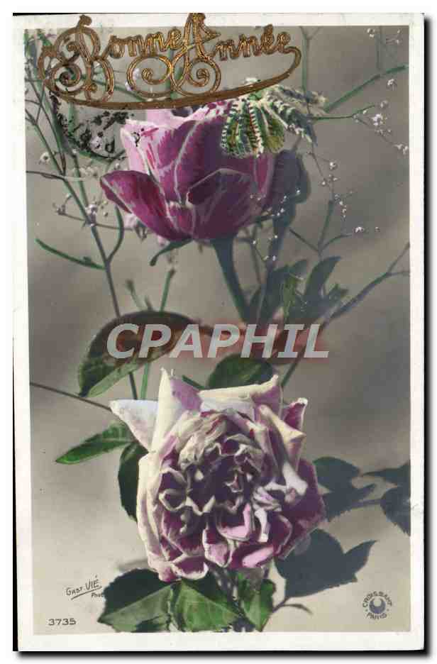 CPA Fantaisie Fleurs