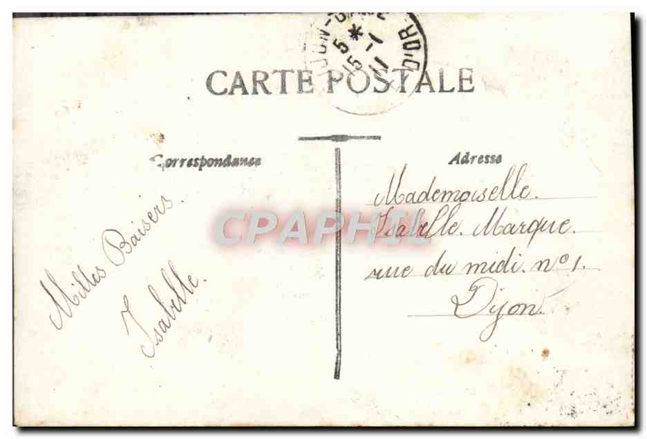 CPA Fantaisie Enfant — Rückseite