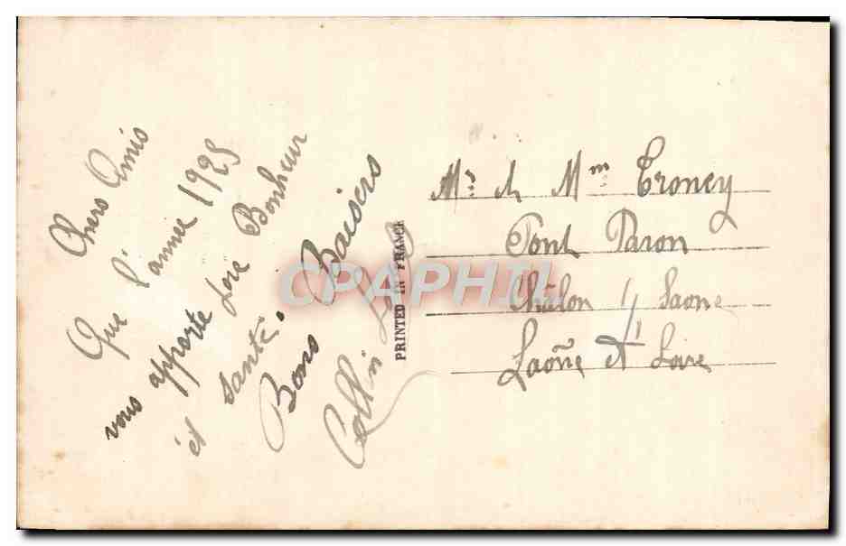 CPA Fantaisie Enfant — Rückseite