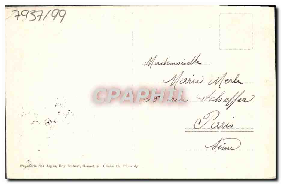 CPA Fantaisie Musee de Grenoble Hobbema Paysage — Verso