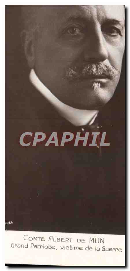 CPA Comte Albert de Mun Grand patriote victime de guerre