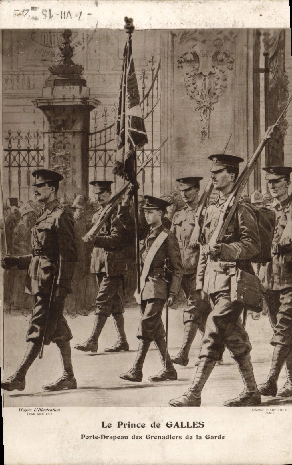 Le Prince de GALLES — Porte-Drapeau des Grenadiers de la Garde — L'Art d'Art Phot, Paris