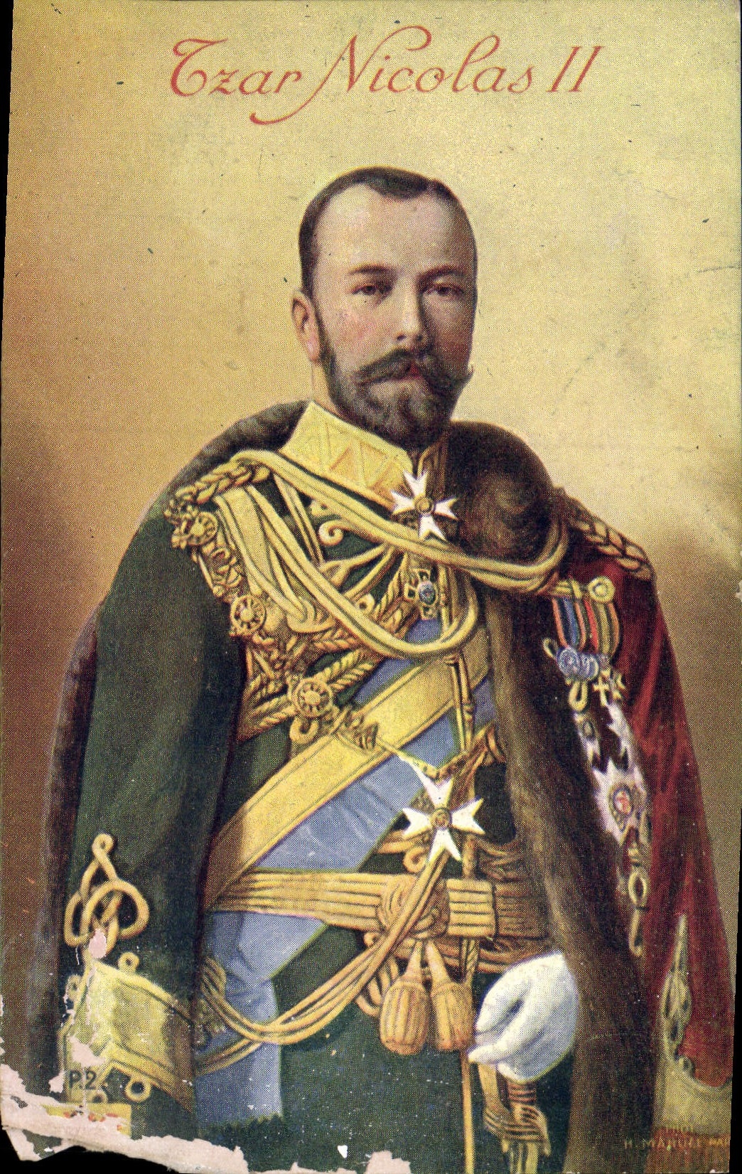 CPA Fantaisie Tsar Nicolas II Russie Russia