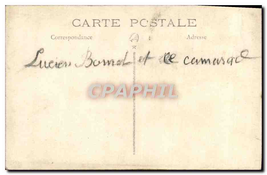 CARTE PHOTO Felix Potin Lucien Bonnat — Rückseite