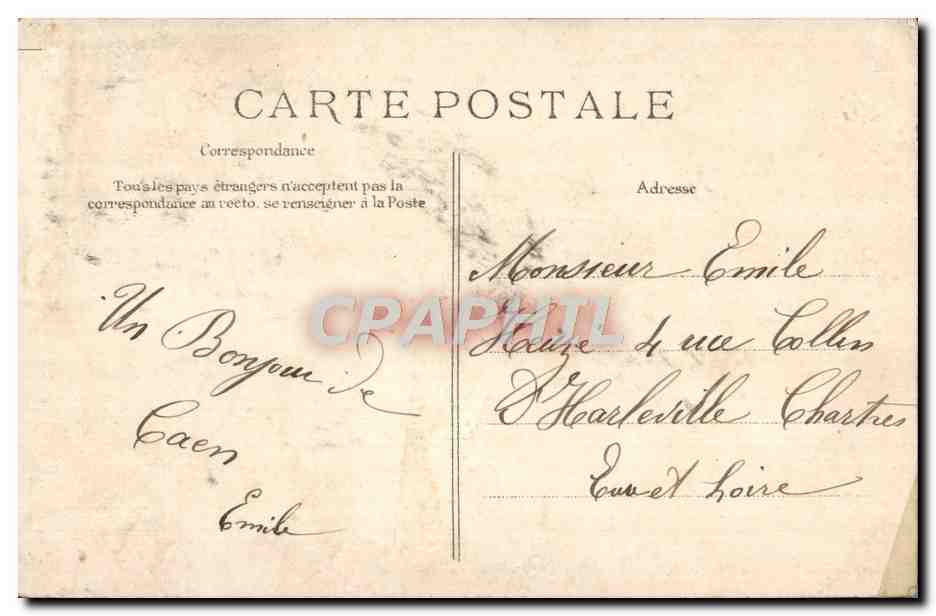 CPA Grande semaine d'aviation Marcel Hanriot — Rückseite