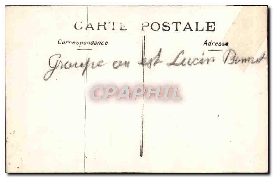 CARTE PHOTO Lucien Bonnet Soldats Canon Militaria  — Rückseite