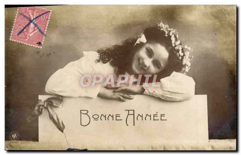 CPA Fantaisie Enfant Bonne Annee