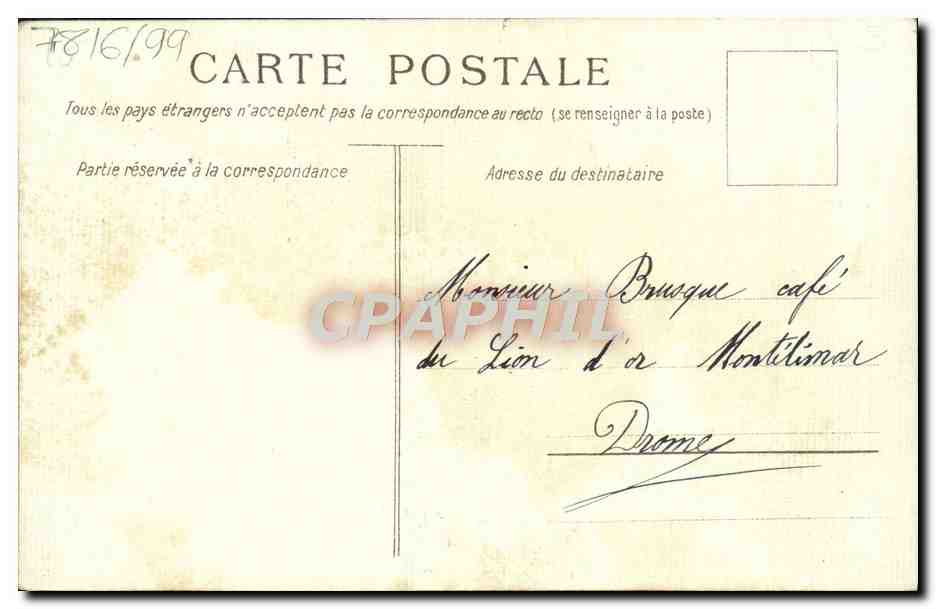 Pont sur le Rhône — vue pittoresque — éditeur non identifié — Verso