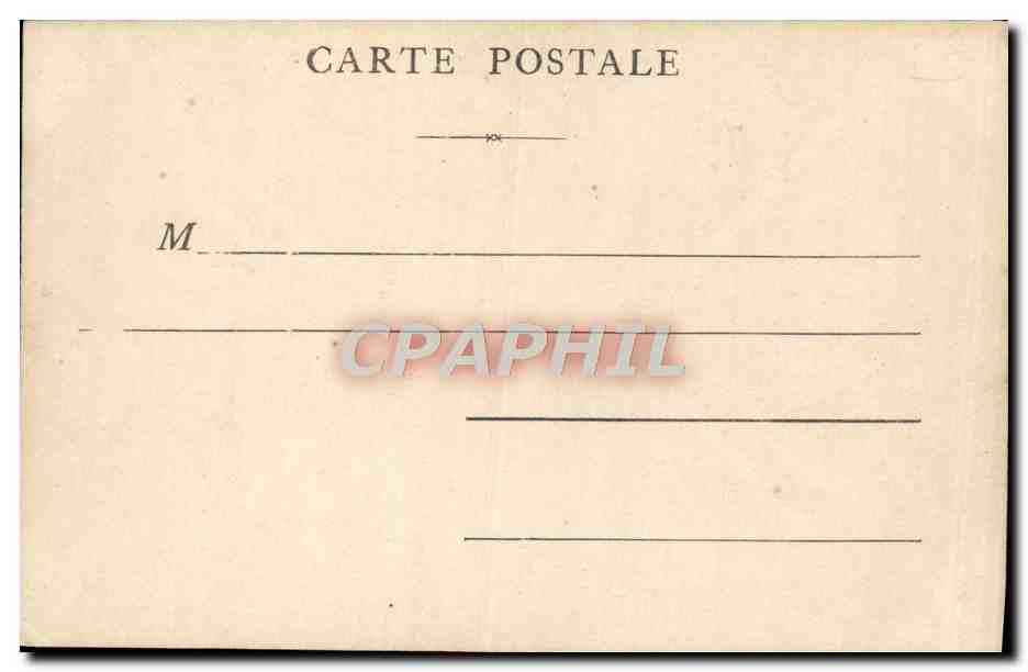 CPA Fantaisie Salon 1904 Didier Pouget Le soir Hautes Pyrenees — Verso