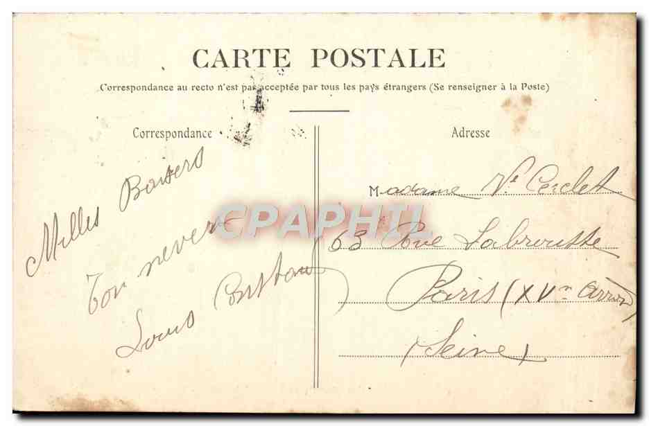 CPA Epernay Vue Generale de L'Hopital Auben Moet — Rückseite