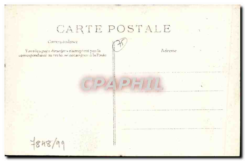 Crue de la Seine — Paris — Quai de Billy — 28 Janvier 1910 — Rückseite