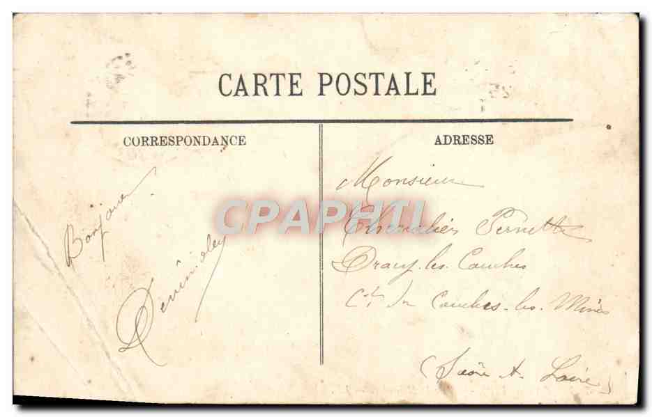 CPA Paris L'Ecole Militaire — Rückseite