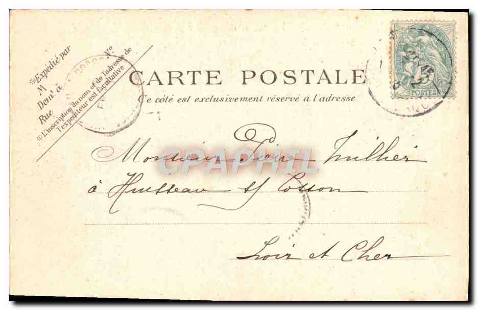 CPA Paris Le College De France — Rückseite