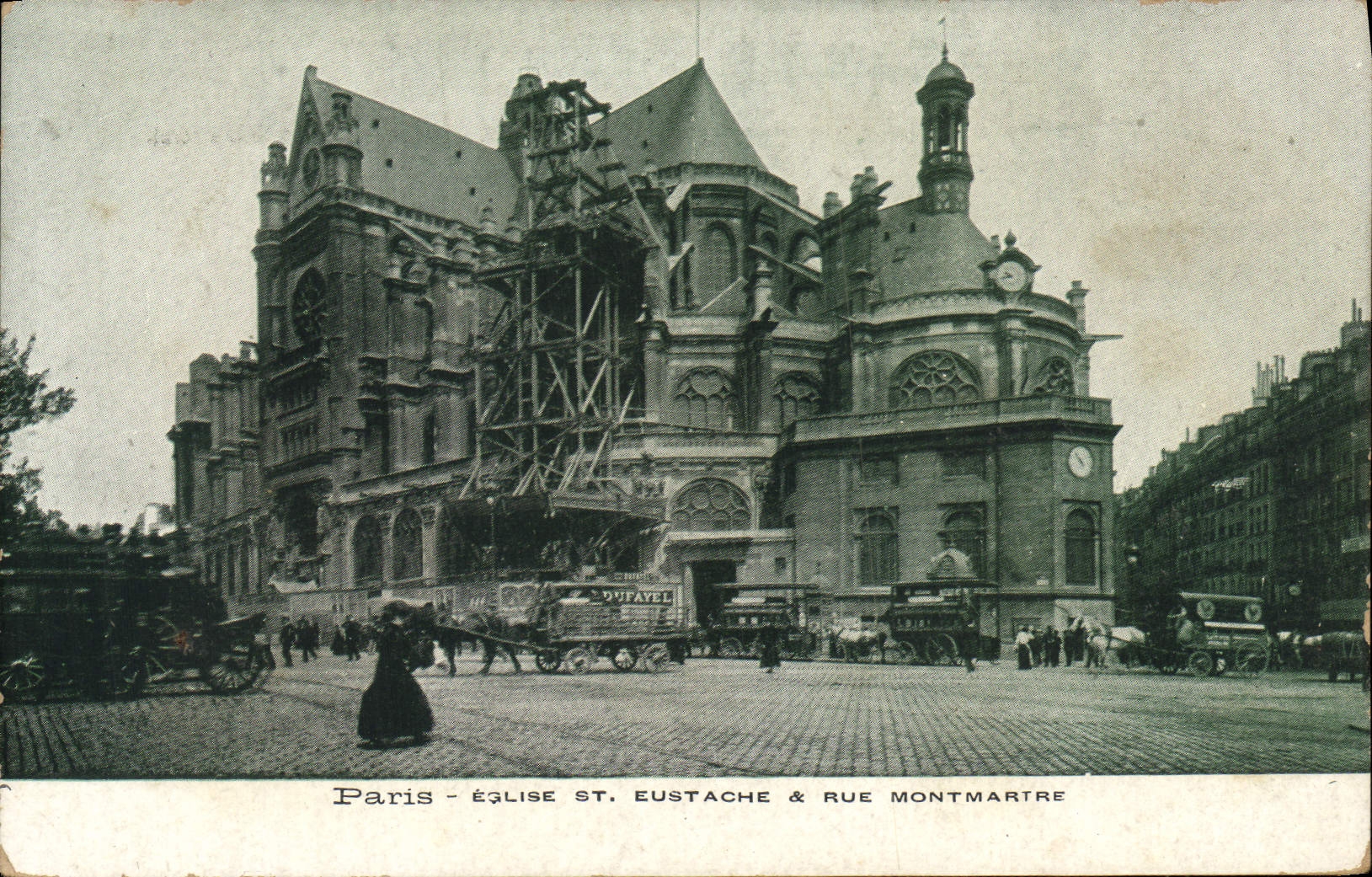 CPA Paris Eglise Saint Eustache Rue Montmartre