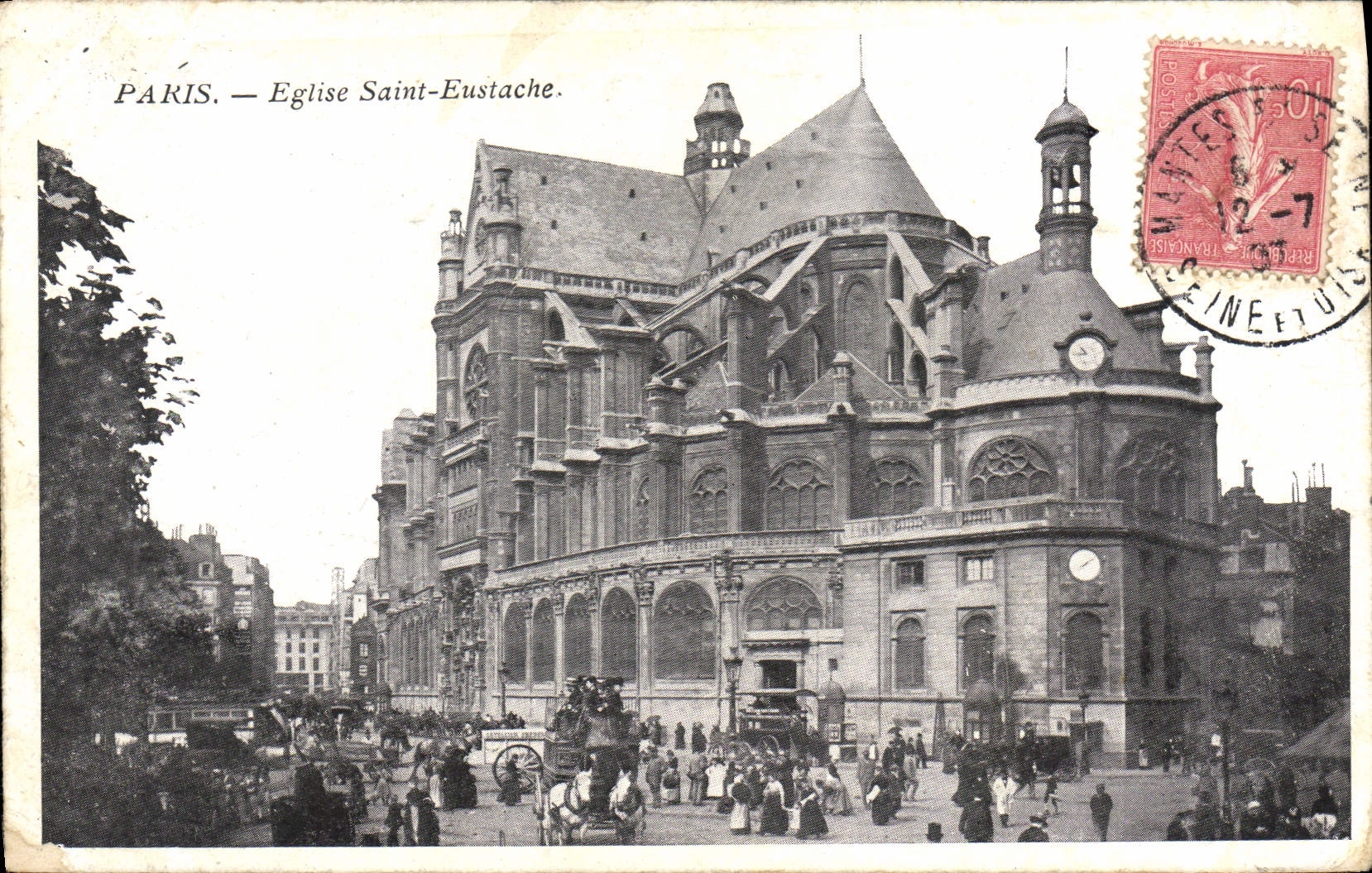 CPA Paris Eglise Saint Eustache
