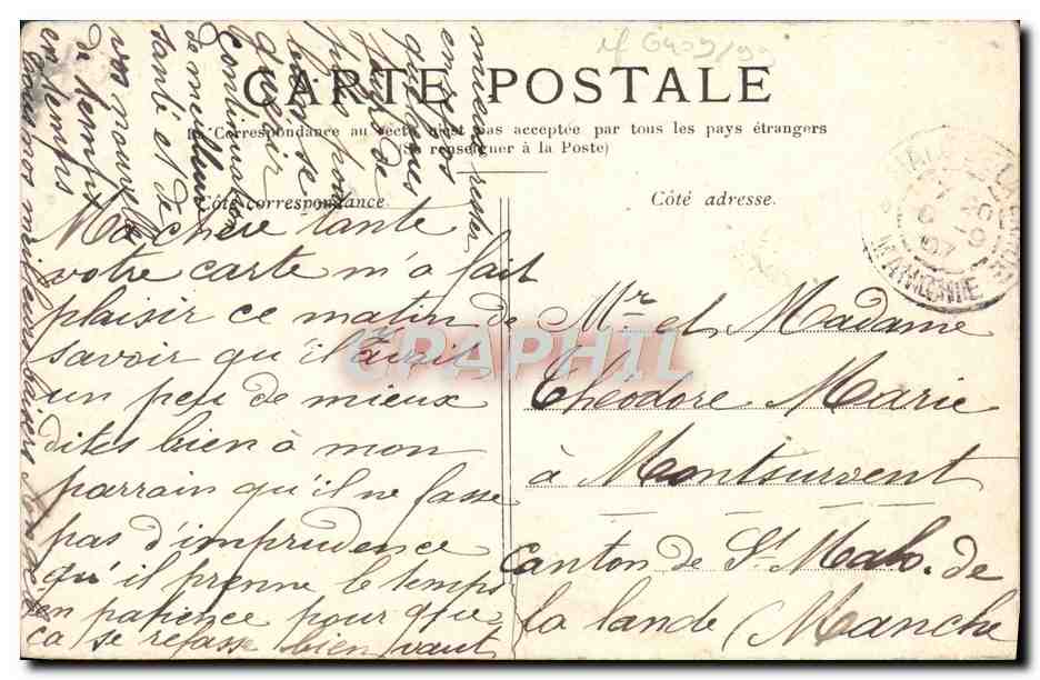 CPA Paris Eglise Saint Germain l'Auxerrois — Verso