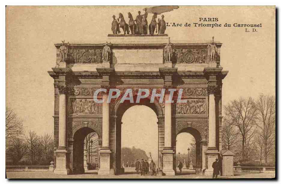 CPA Paris L'Arc de Triomphe du Carrousel