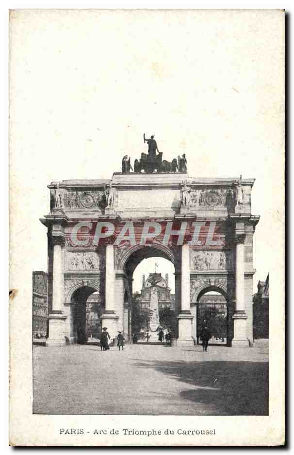 CPA Paris L'Arc de Triomphe du Carrousel