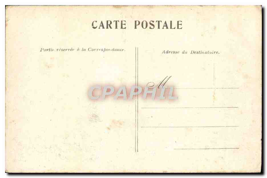 CPA Paris L'Arc des Tuileries — Verso