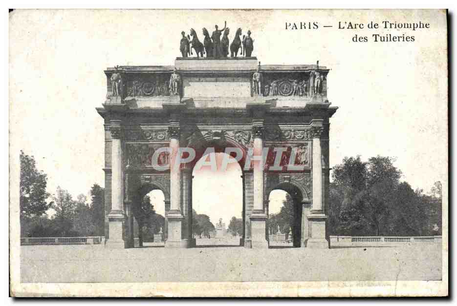 CPA Paris L'Arc des Triomphe des Tuileries