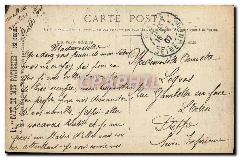CPA Paris Arc De Triomphe Du Carrousel — Verso
