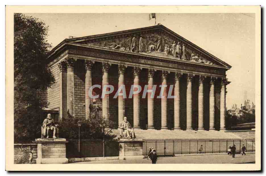 CPA Paris En Flanant Palais Bourbon Chambre des Deputes