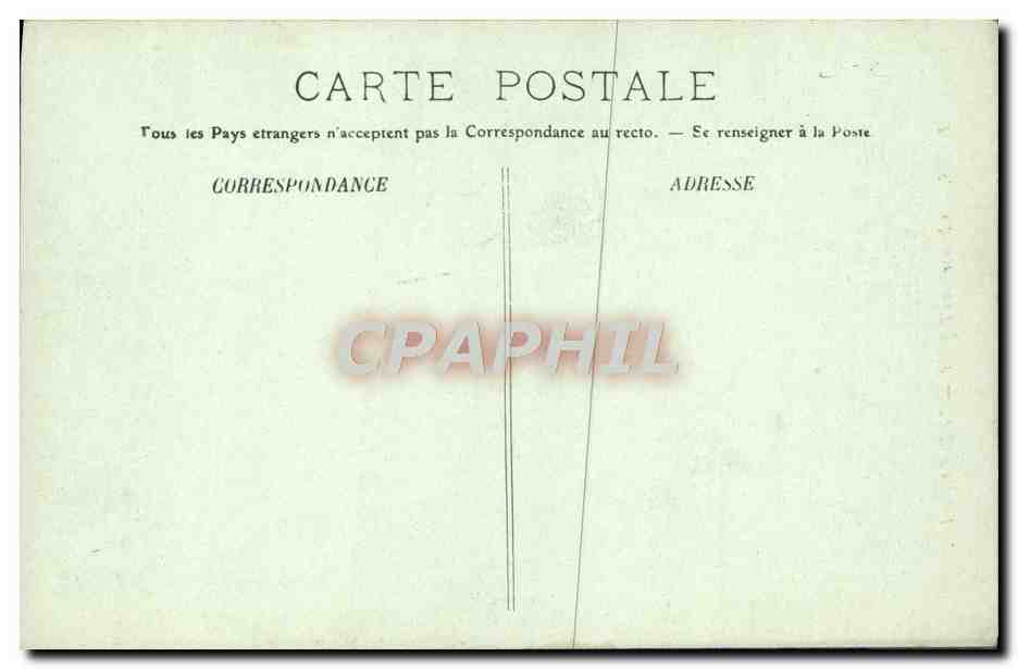 CPA Paris Chambre des Deputes Le buffet — Rückseite