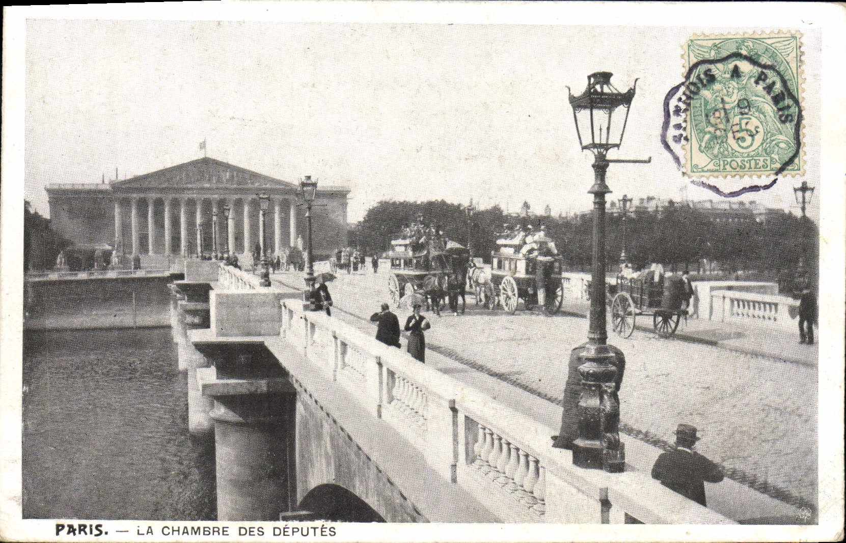 CPA Paris La Chambre Des Deputes Omnibus