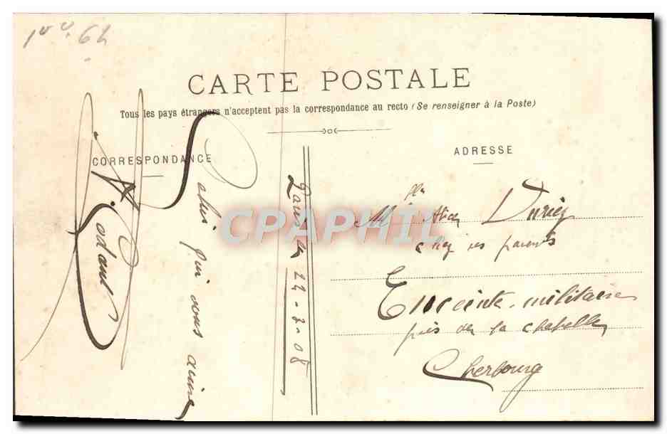 CPA Versailles Jardin du Petit Trianon Le hameau L'etang et la tour de Malborough — Verso